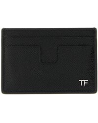 Tom Ford - Leather Card Holder Calfskin (Bos Taurus) Wallets, Holders - Lyst