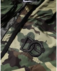 Dolce & Gabbana - Camouflage Hooded Sweatshirt Jacket - Lyst
