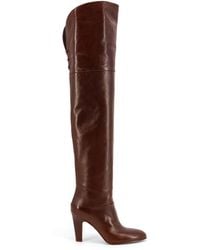 Chloé - Eve Over The Knee Leather Boots - Lyst