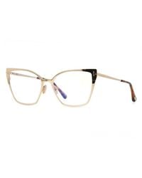 Tom Ford - Tom Ford Ft6051-B028 Cat-Eye Metal Frame Eyeglasses - Lyst