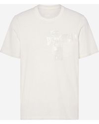 Maison Margiela - T-Shirt With Adhesive Tape Detail Cotton - Lyst
