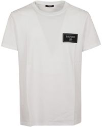 Balmain - Couture Label T-Shirt - Lyst