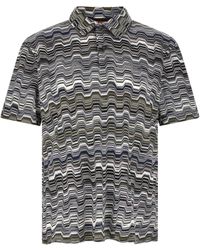 Missoni - Irregular Zigzag Shirt Polo - Lyst