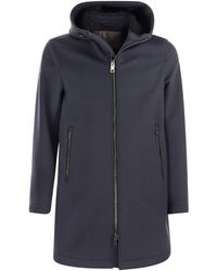 Herno - Wool And Cashmere Parka With Hood - Lyst