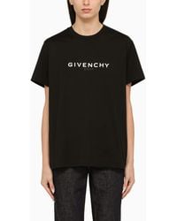 Givenchy - Black Crew-neck T-shirt With Logo - Lyst