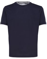 Eleventy - Crew Neck T-Shirt - Lyst