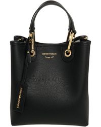 Emporio Armani - Vertical Shopping Bag With Logo - Lyst