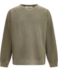 Golden Goose - Journey Crew Neck Garment-Dyed Cotton Fleece Sweatshirts - Lyst