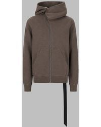 Rick Owens - Mountain Hooded Sweatshirt Cotton Sweatshirts - Lyst