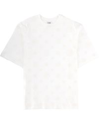 CASABLANCA - T-Shirt With Monogram Details Organic Cotton T-Shirts - Lyst