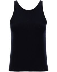 Max Mara - Fitted Stretch Wool Knit Top - Lyst