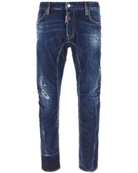 DSquared² - Stretch Denim Blend Tidy Biker Jeans - Lyst