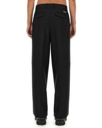 Versace - Wool Pants Virgin Trousers - Lyst
