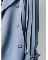 Valentino - Pleated Trench Coat Clothing - Lyst