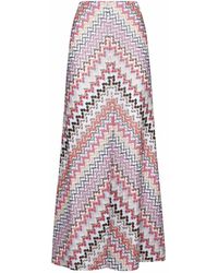 Missoni - Zigzag Pattern Long Skirt - Lyst