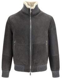 Brunello Cucinelli - Wool Oves Aries Full-Length Jacket Clothing - Lyst