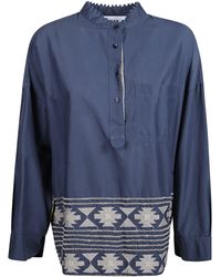 Bazar Deluxe - Ruffle Collar Shirt - Lyst