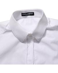Dolce & Gabbana - Cotton Long Sleeve Button-Up Shirt Top - Lyst