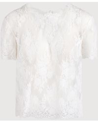 Ermanno Scervino - Boxy T-Shirt With Lace - Lyst