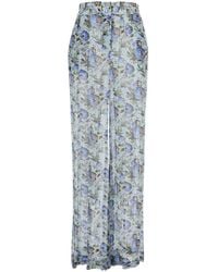 Semicouture - Dress Printed Pants With Floral Print - Lyst
