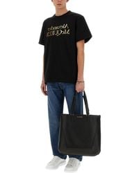 McQueen - Tote Bag The Edge Leather Shoulder - Lyst