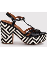 Chie Mihara - Jinga 120Mm Leather Sandals - Lyst