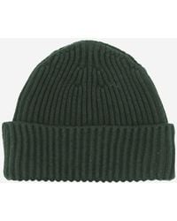 Stone Island - Kids Logo Wool Beanie Virgin Hat - Lyst
