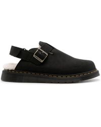 Dr. Martens - Jorge Ii Faux Fur-lined Leather Mules - Lyst