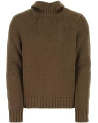 Bottega Veneta - Mud Wool Blend Sweater - Lyst