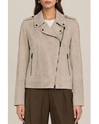 Brunello Cucinelli - Leather Biker Jacket - Lyst