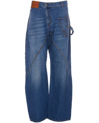 JW Anderson Twisted Workwear Denim Jeans - Blue