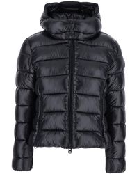 Save The Duck - Cosmary Down Jacket With Removable Hood And Logo Patch On The Sleeve - Lyst