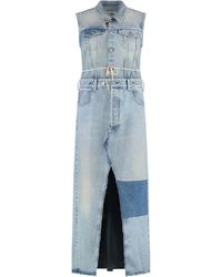 MM6 by Maison Margiela - Denim Dress Cotton - Lyst