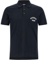 Givenchy - Pocket Embroidery Polo Shirt - Lyst