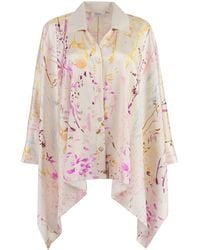 Agnona - Printed Silk Shirt - Lyst