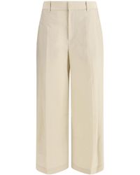 Brunello Cucinelli - Cotton-Blend Pants Cotton; Polyamide - Lyst