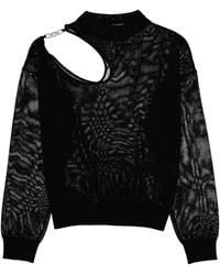 Circus Hotel - Jersey Cut-Out Top Viscose Tops - Lyst