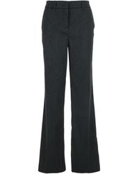 Le Plain - Trousers With Damask Effect - Lyst