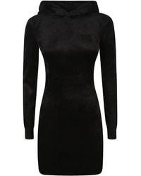 T By Alexander Wang Fitted Long Sleeve Maxi Dress in Black