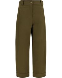 Max Mara - Adorni Cropped Pants Cotton; Elastane - Lyst