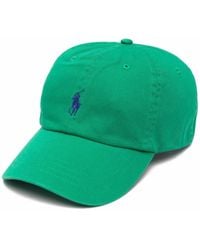 Polo Ralph Lauren - Dark Green Baseball Hat With Contrasting Pony - Lyst