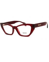 Versace - Versace 0Ve3373U Cat Eye Acetate Eyeglasses — Burgundy - Lyst