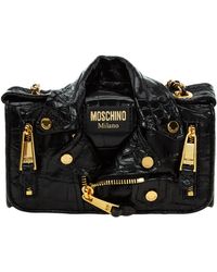 moschino mini biker bag