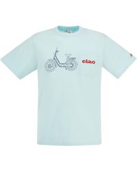 Mc2 Saint Barth - Ciao T-Shirt With Embroidery On Pocket - Lyst