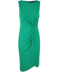 Ralph Lauren Yatroma Sleeveless Cocktail Dress in Blue | Lyst