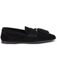 Dolce & Gabbana - Moccasin Ariosto Suede Leather Loafers - Lyst