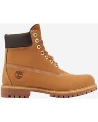 Timberland - Premium 6-Inch Leather Boots With Logo - Lyst