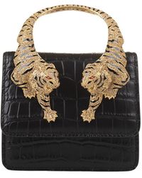 Roberto Cavalli - Small Roar Shoulder Bag With Jewelled Tigers - Lyst