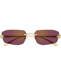 Cartier - Ct0474S Panthère De Sunglasses - Lyst