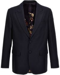 Etro - Wool And Cotton Jacquard Jacket - Lyst